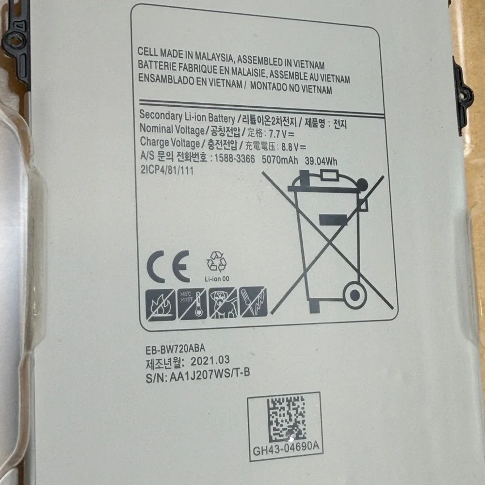 Samsung Galaxy Book Battery EB-BW720ABA SM-W727V W720N W727Y New Replacement Kit